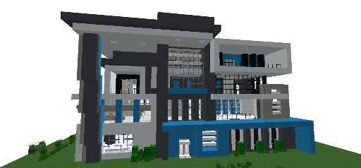 BLUE MODEREN HOUSE