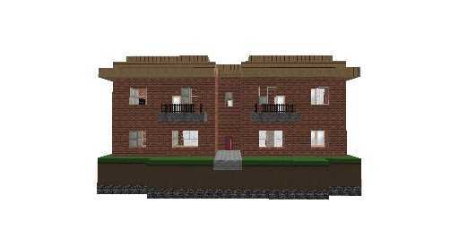 дом в 2 этажа