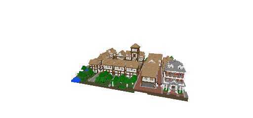 ancient village with furniture