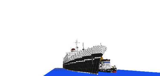 Andrea Doria Ghost Ship with tug boat