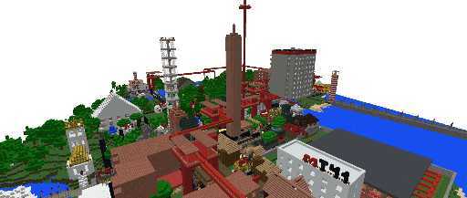 Город с метро и трамваем