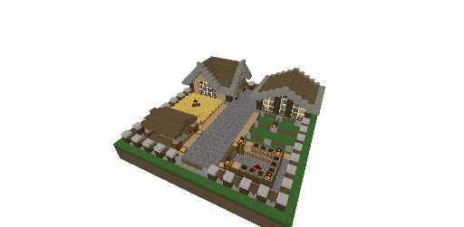 survival base with materials