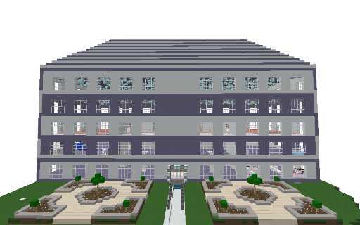 sky blue and white pretty mansion 💙🤍 meow ♡