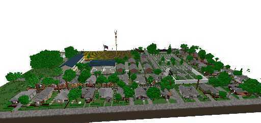 farm and houses