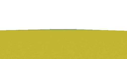 Long Medium Yellow Wool Floor