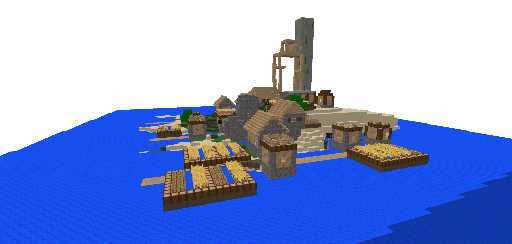 Деревня посреди океана