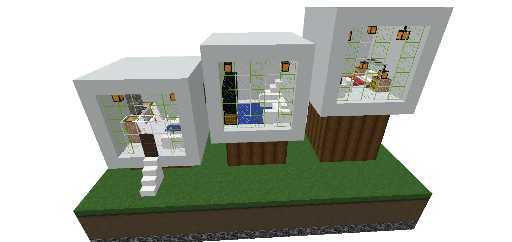 Rumah Moderen Kubus ( NatsuCraf )