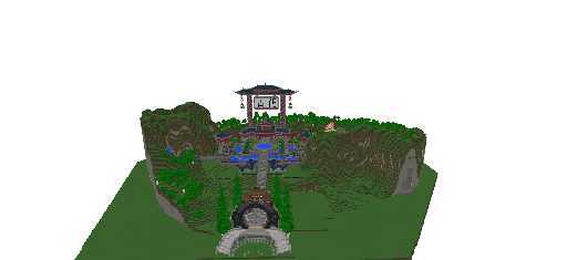 castillo japonés con túnel