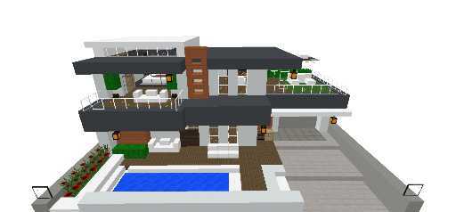 MODEREN HOUSE WITE ITEM