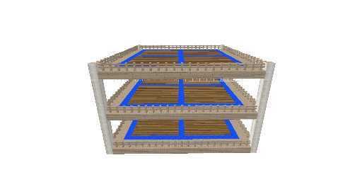 Three-level Square Farmland