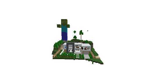 op house with op lott and zombie statue house