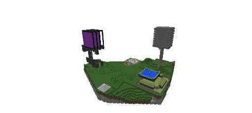 Casa y dos granjas de hierro e oro y cofres con armaduras op