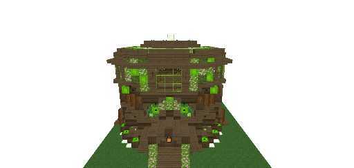 Домик из мха