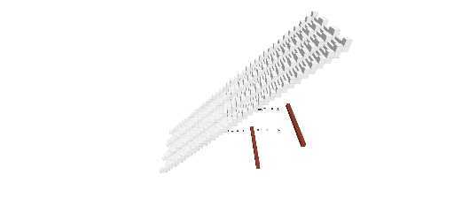 Grand White Stairs High Adjusted Length