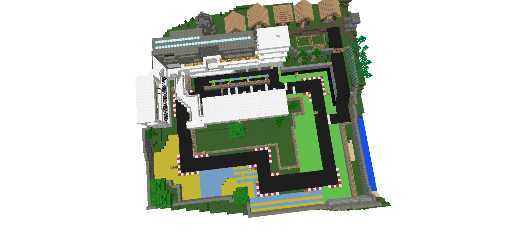 mini Autódromo com casas