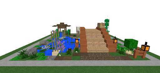 koi pond by cyberblackshop 007