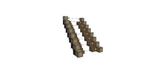 سلم يضيئ و يعمل بالخيوط