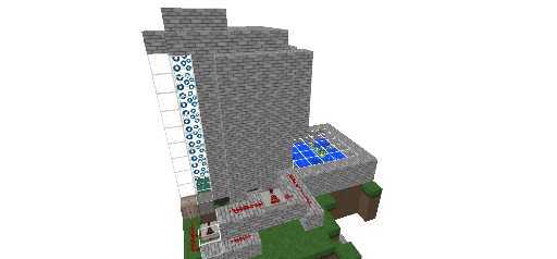 Redstone honey water fall