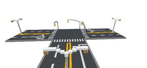 Road with traffic light #1