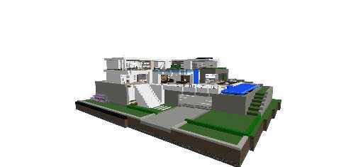 casa, muito moderna e decorada