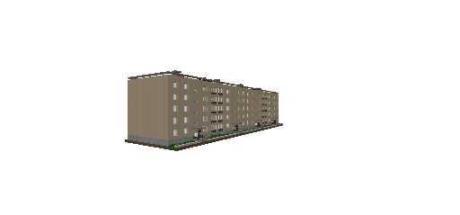 пятиэтажка серая (4 подъезда, выход на крышу)