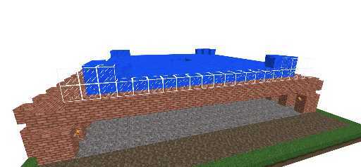 Granja de hierro con trading hall