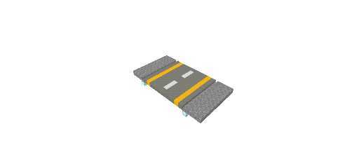 10 meters long 1 way lane road