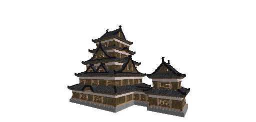 japanese small birch castle