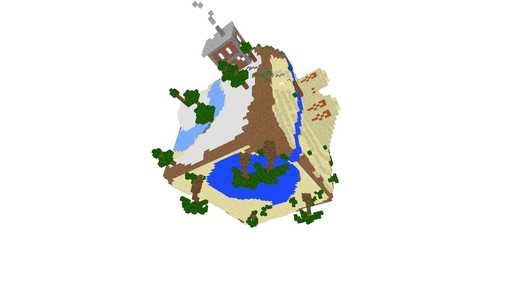 Floating cube world