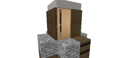 CASA PEQUEÑA MINIMALISTA  4×4