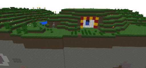 Bunker with small vilage