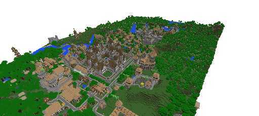 средневековый город из интернета