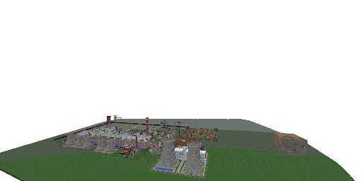 A Village with a huge nuclear power plant and xp farm coal m
