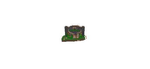 villager trading castle with enchanting table