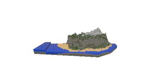 F.H craft island with mountain