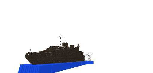 Normandie ghost ship with fishing boat