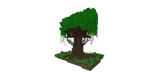 Minecraft survival treehouse