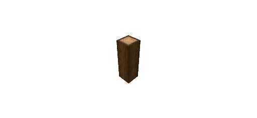 Three blocks tall log