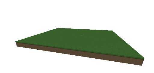 Piso de césped plano