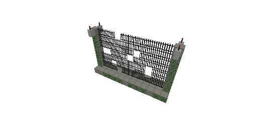 Destroyed Fence (Straight)