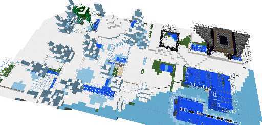 Зоопарк снег с монстрами маленький