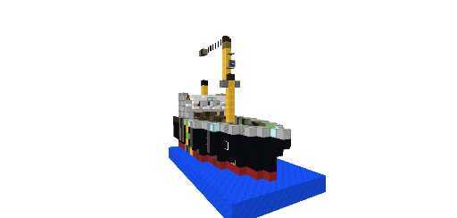 Titanic Redstone pela metade