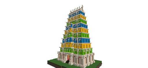 Gopuram themed pandal