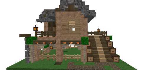 simple wooden house