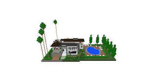 Modern House with pool and interior