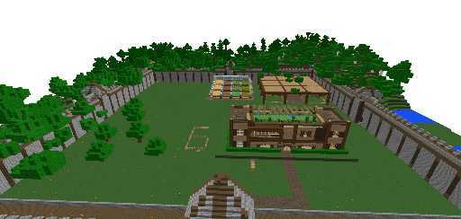 Wooden house with underground base