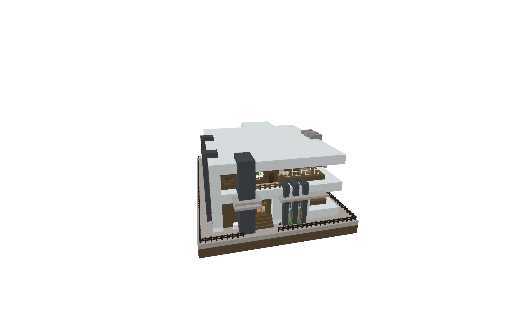 Modern House With Redstone Sliding Door