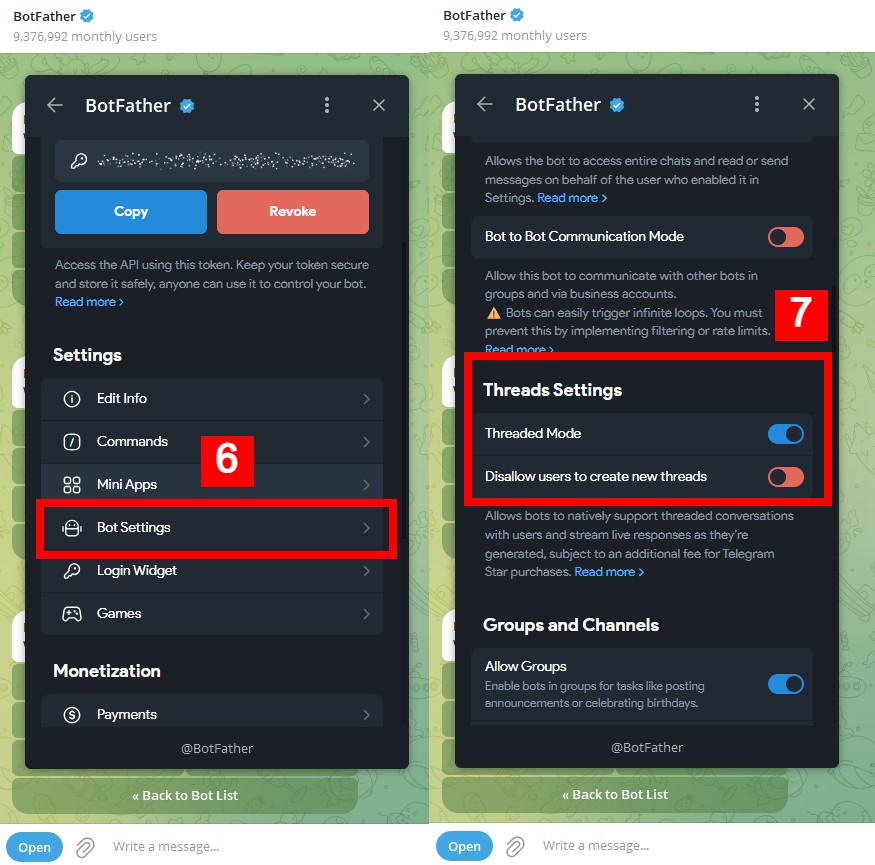 Telegram Bot Thread Mode