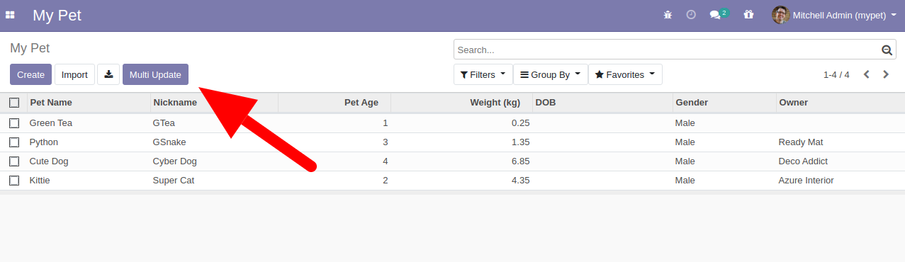 odoo add button control panel list view