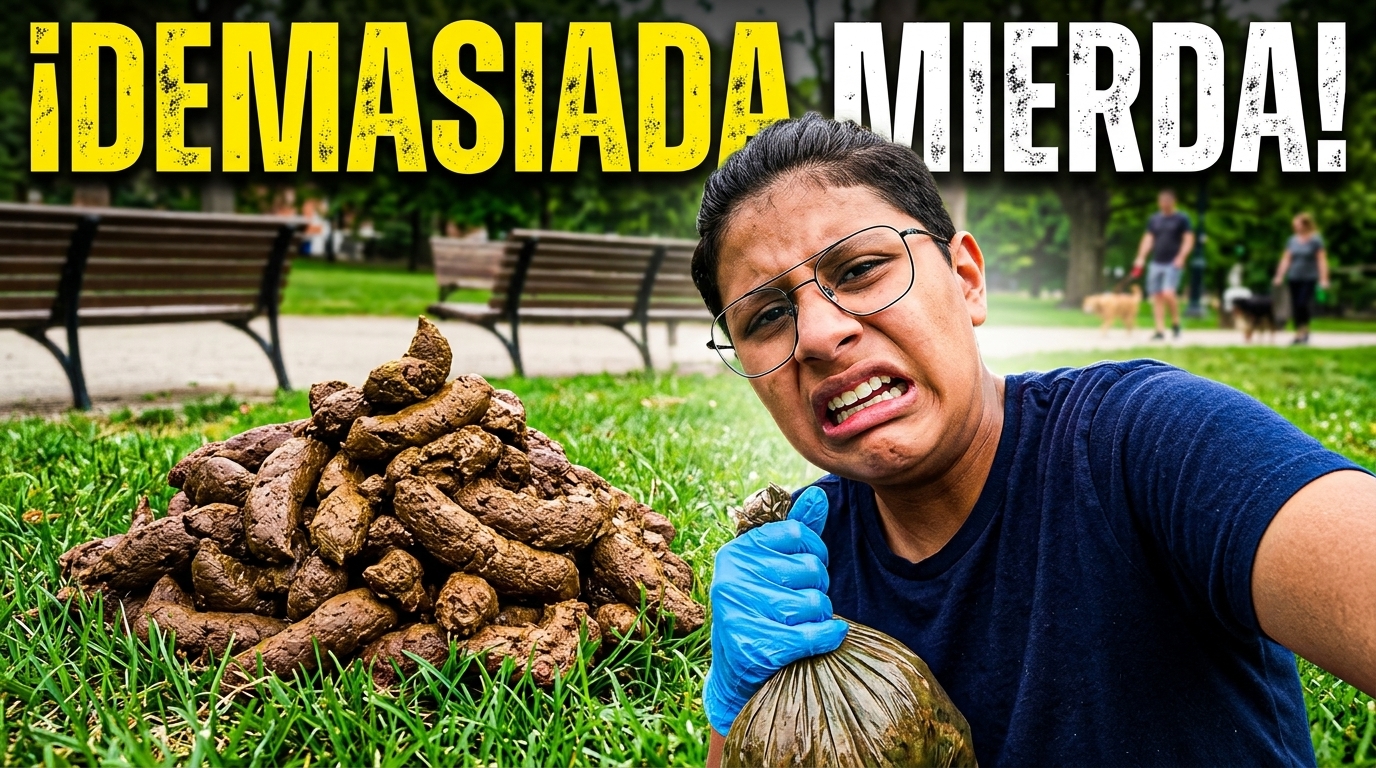 Recojo mierdas de perro en el parque!! es una locura